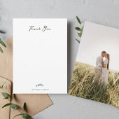 Carte Merci plat du Mariage d'Adélaïde Eucalyptus