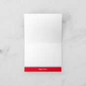 Carte Merci plié d'art populaire scandinave (Intérieur)