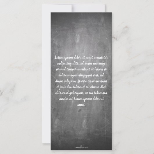 Carte Merci pour ce grand moment sur un tableau à craie (Dos)