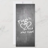 Carte Merci pour ce grand moment sur un tableau à craie (Devant)