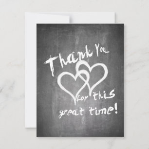 Carte Merci pour ce grand moment sur un tableau à craie