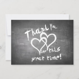 Carte Merci pour ce grand moment sur un tableau à craie
