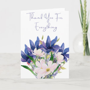 Carte Merci Pour Chaque Chose Bouquet Fleur