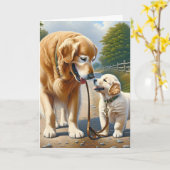 Carte Merci pour enseignant avec des récupérateurs d'or (Fleur jaune)