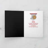 Carte Merci pour entraîneur de basket-ball (Intérieur)