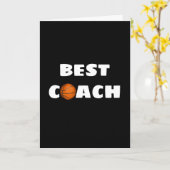 Carte Merci pour entraîneur de basket-ball (Fleur jaune)