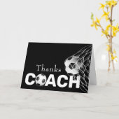 Carte Merci pour entraîneur de football (Fleur jaune)