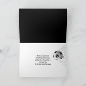 Carte Merci pour entraîneur de football (Intérieur)