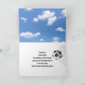 Carte Merci pour entraîneur de football (Intérieur)