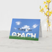 Carte Merci pour entraîneur de football (Fleur jaune)
