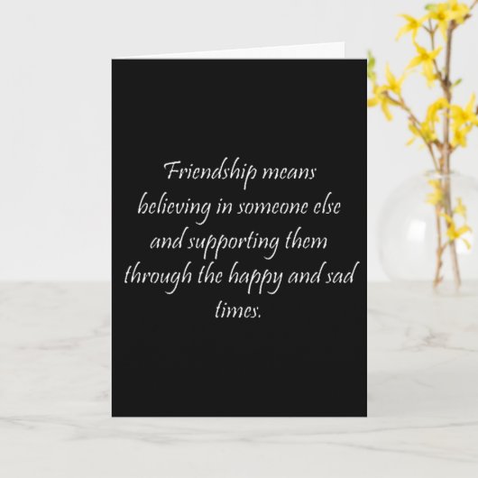 CARTE MERCI POUR **ÊTRE MON AMI** (Fleur jaune)