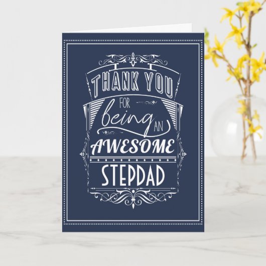 Carte Merci Pour Être Un Stepdad Génial (Fleur jaune)