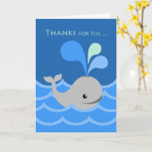 Carte Merci pour la baleine d'un temps, hospitalité (Fleur jaune)