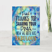 Carte "Merci pour l'ADN papa !" Inspirété (Devant)