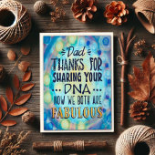 Carte "Merci pour l'ADN papa !" Inspirété