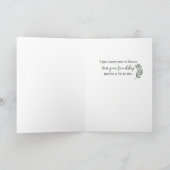 Carte Merci pour l'amitié Grande branche de feuilles (Intérieur)