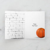 Carte Merci pour le basket-ball dans le filet (Intérieur)