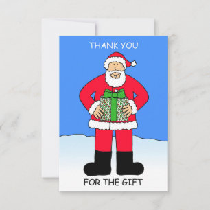 Carte Merci pour le cadeau de Noël