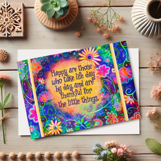 Carte Merci pour les petites choses