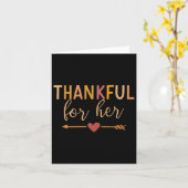 Carte Merci Pour Son Couple Correspondant Pour Thanksgiv (Fleur jaune)