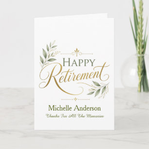 Carte Merci pour tous les souvenirs nom personnalisé
