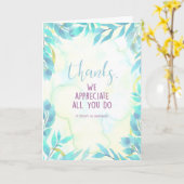 Carte Merci pour tous vous faites (Fleur jaune)