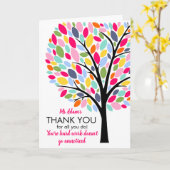 Carte Merci pour tout ce que vous faites.  (Fleur jaune)