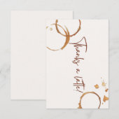 Carte merci pour un latte (Devant / Derrière)