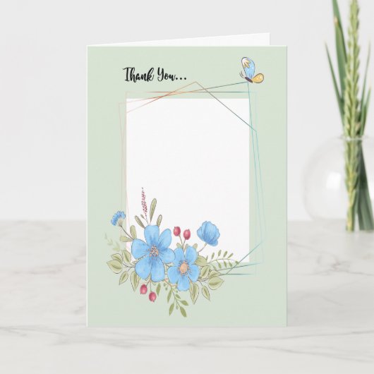 Carte Merci pour venir à Open House Ajouter une photo. (Devant)