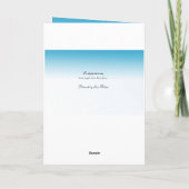 Carte Merci pour votre compassion pour l'infirmière ou l (Dos)