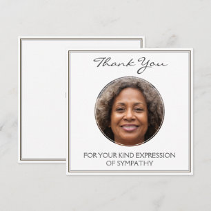 Carte Merci pour votre expression de sympathie