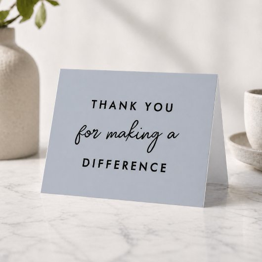 Carte Merci pour votre générosité