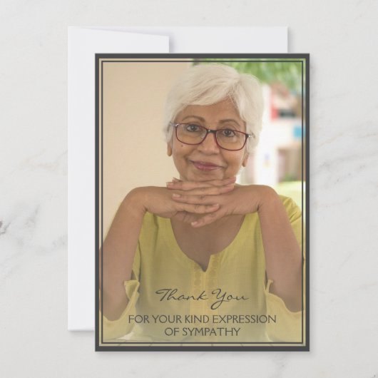 Carte Merci Pour Votre Genre Expression De Sympathie (Devant)