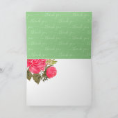 Carte Merci pour votre gentillesse florale merci (Intérieur)