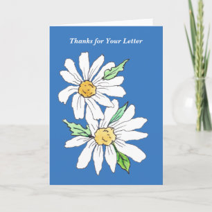 Carte Merci pour votre lettre