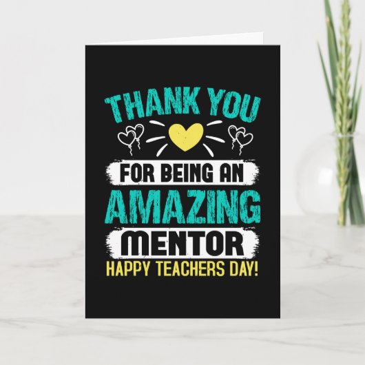 Carte Merci pour votre mentor extraordinaire (Devant)