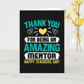 Carte Merci pour votre mentor extraordinaire (Fleur jaune)