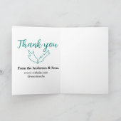 Carte Merci pour votre page de commande nom de société (Intérieur)