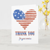 Carte Merci pour votre service (Fleur jaune)