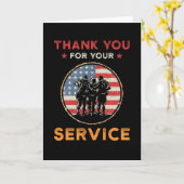 Carte Merci pour votre service (Fleur jaune)