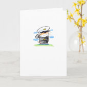 Carte Merci pour votre service (Fleur jaune)