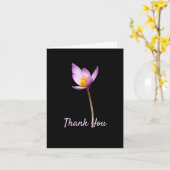 Carte Merci pour votre Sympathie (Fleur jaune)