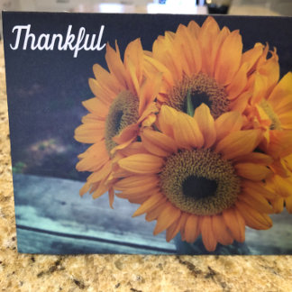 Carte Merci pour vous Sunflower Appréciation Merci