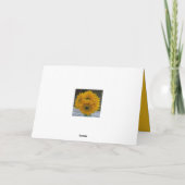 Carte Merci pour vous Sunflower Appréciation Merci (Dos)