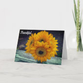 Carte Merci pour vous Sunflower Appréciation Merci (Devant)