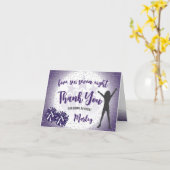 Carte Merci pourpre à l'anniversaire (Fleur jaune)