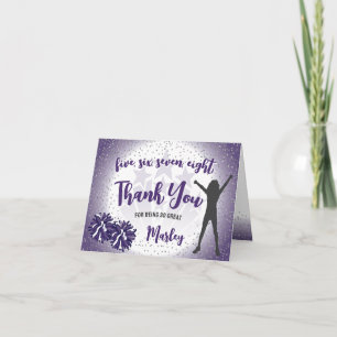 Carte Merci pourpre à l'anniversaire