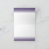 Carte Merci pourpre à l'anniversaire (Intérieur)