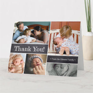 Carte Merci Présentation des photos de deuxième bébé