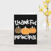 Carte Merci Principal de l'école Thanksgiving Principal (Fleur jaune)